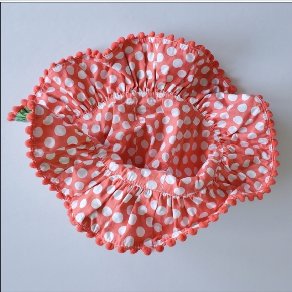 Mudpie Toddler Flamingo bow detail Sun Hat 2T-4T - Picture 2 of 3